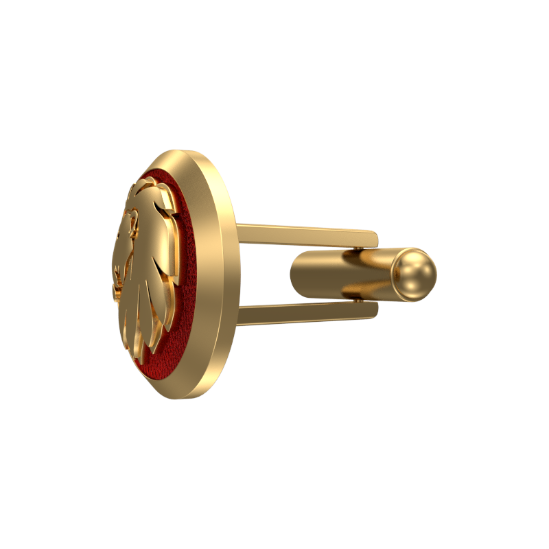 Leo Zodiac , Constellation Cufflink Set with 18kt Gold & Black Ruthenium Plating on Brass.