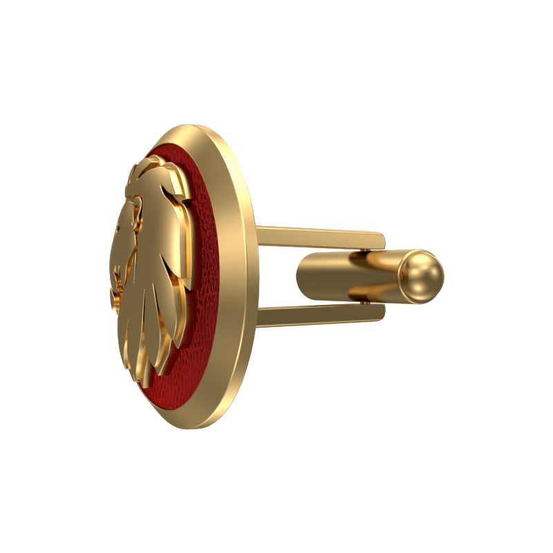 Leo Zodiac , Constellation Cufflink Set with 18kt Gold & Black Ruthenium Plating on Brass.