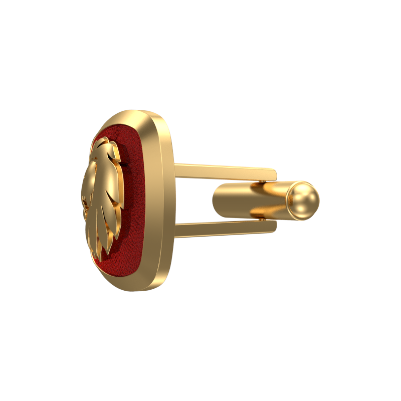 Leo Zodiac , Constellation Cufflink Set with 18kt Gold & Black Ruthenium Plating on Brass.
