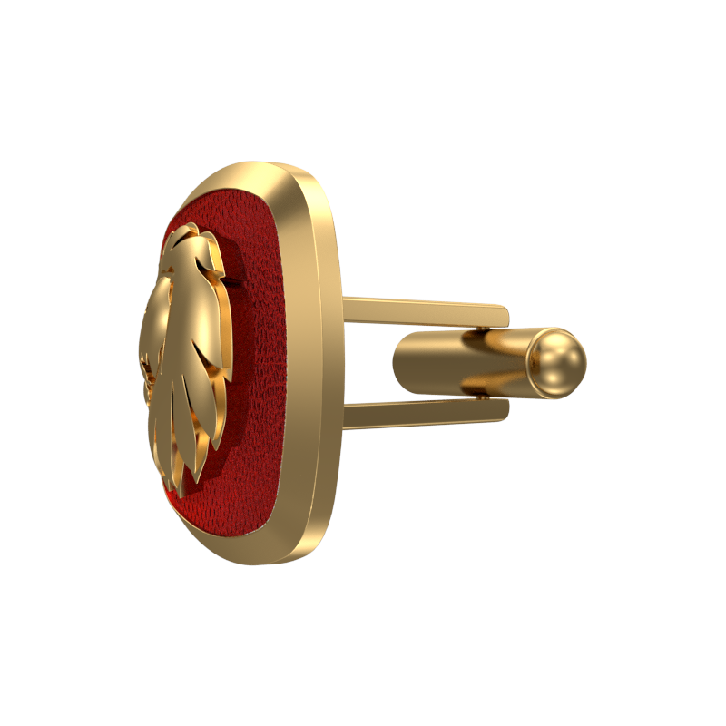 Leo Zodiac , Constellation Cufflink Set with 18kt Gold & Black Ruthenium Plating on Brass.
