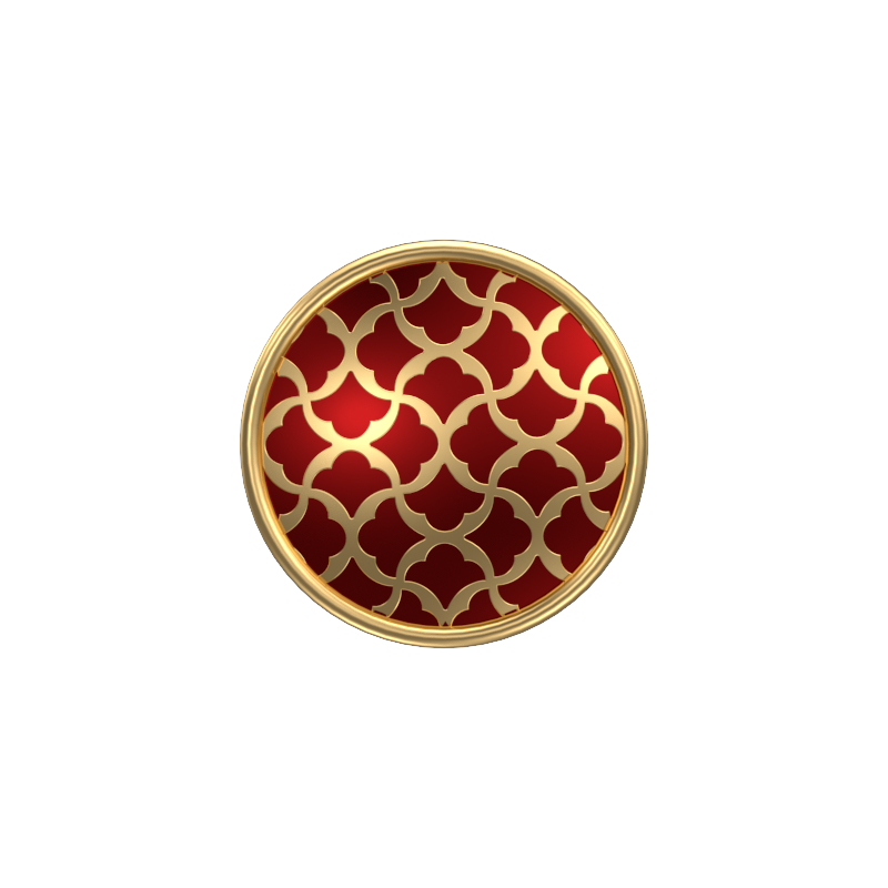 Enchanted, Classic Cufflink Set with 18kt Gold Plating and Enamel on Brass.