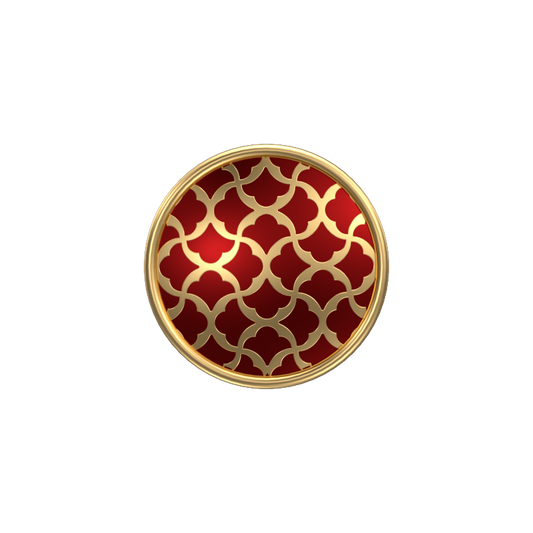 Enchanted, Classic Cufflink Set with 18kt Gold Plating and Enamel on Brass.