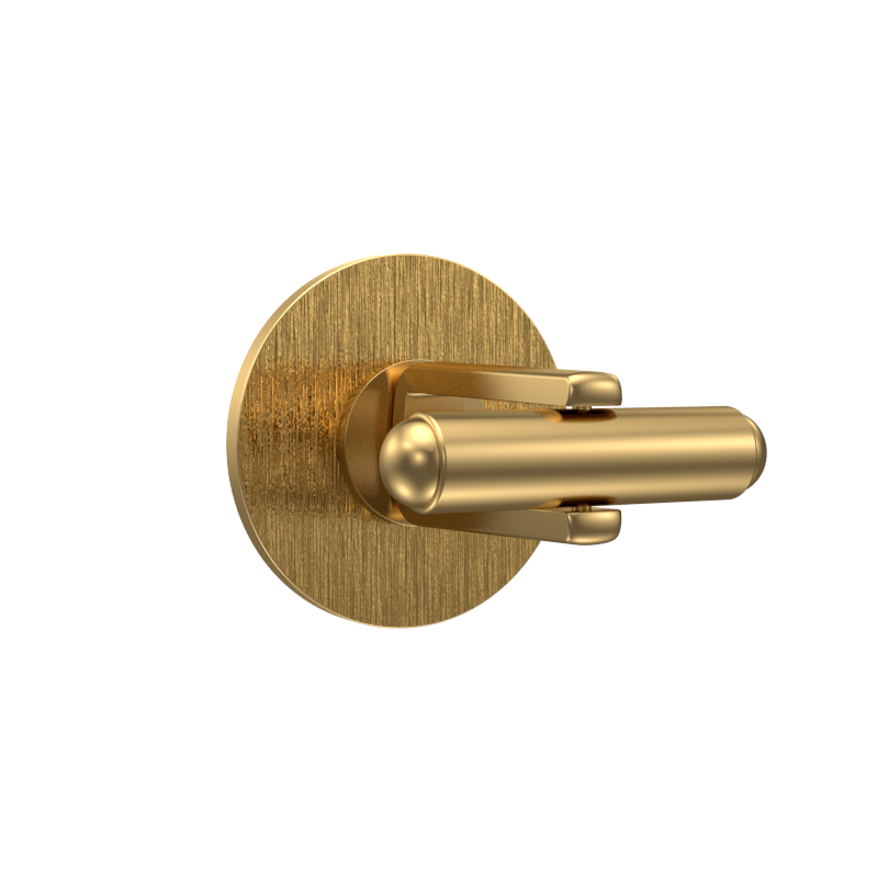 Lion, Wild Cufflink Set with 18kt Gold & Black Ruthenium Plating on Brass.