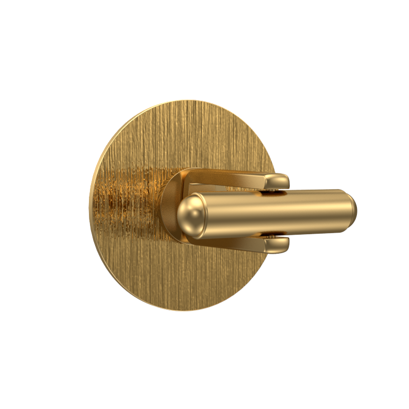 Lion, Wild Cufflink Set with 18kt Gold & Black Ruthenium Plating on Brass.