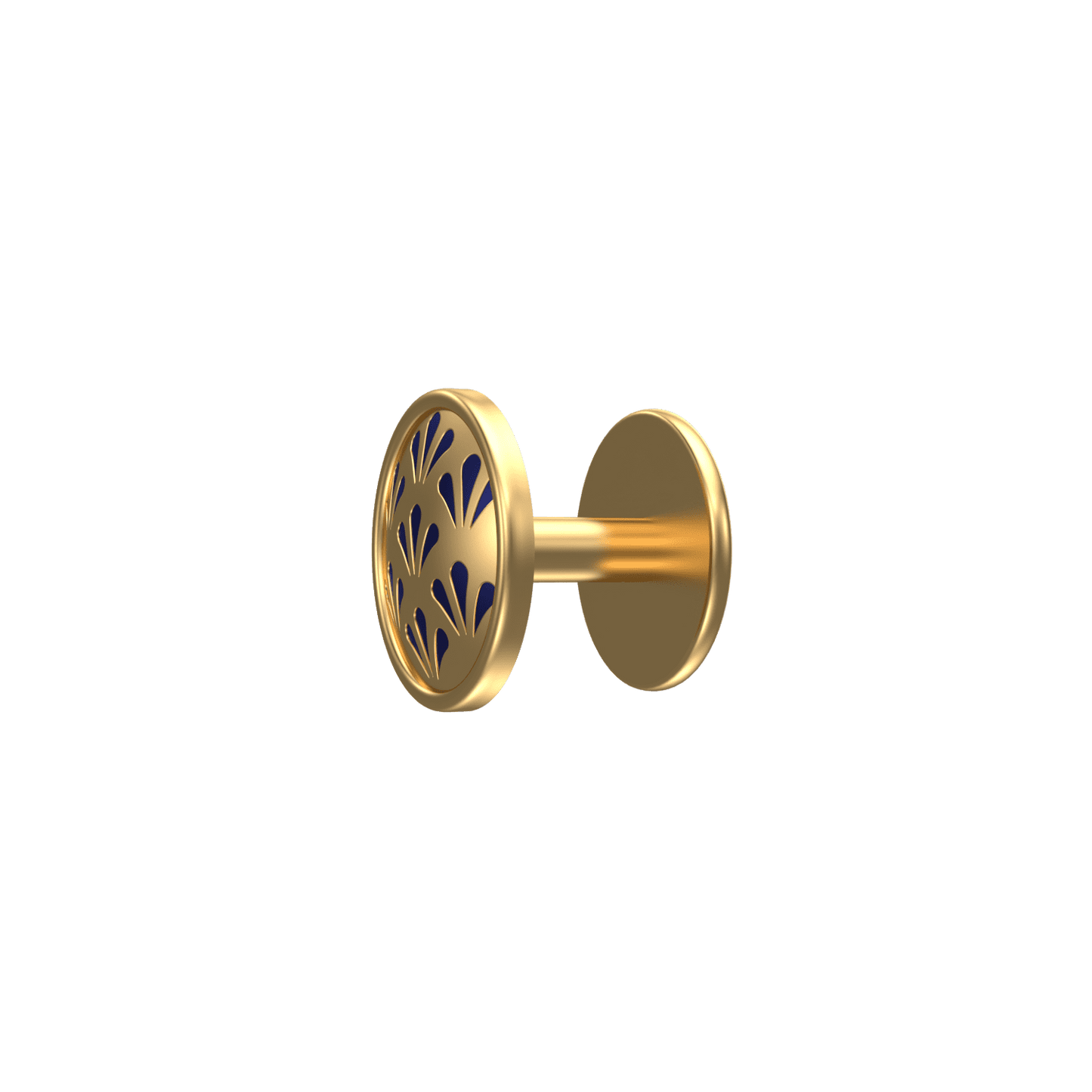 Bloom, Classic Kurta Button Set with 18kt Gold Plating and Enamel