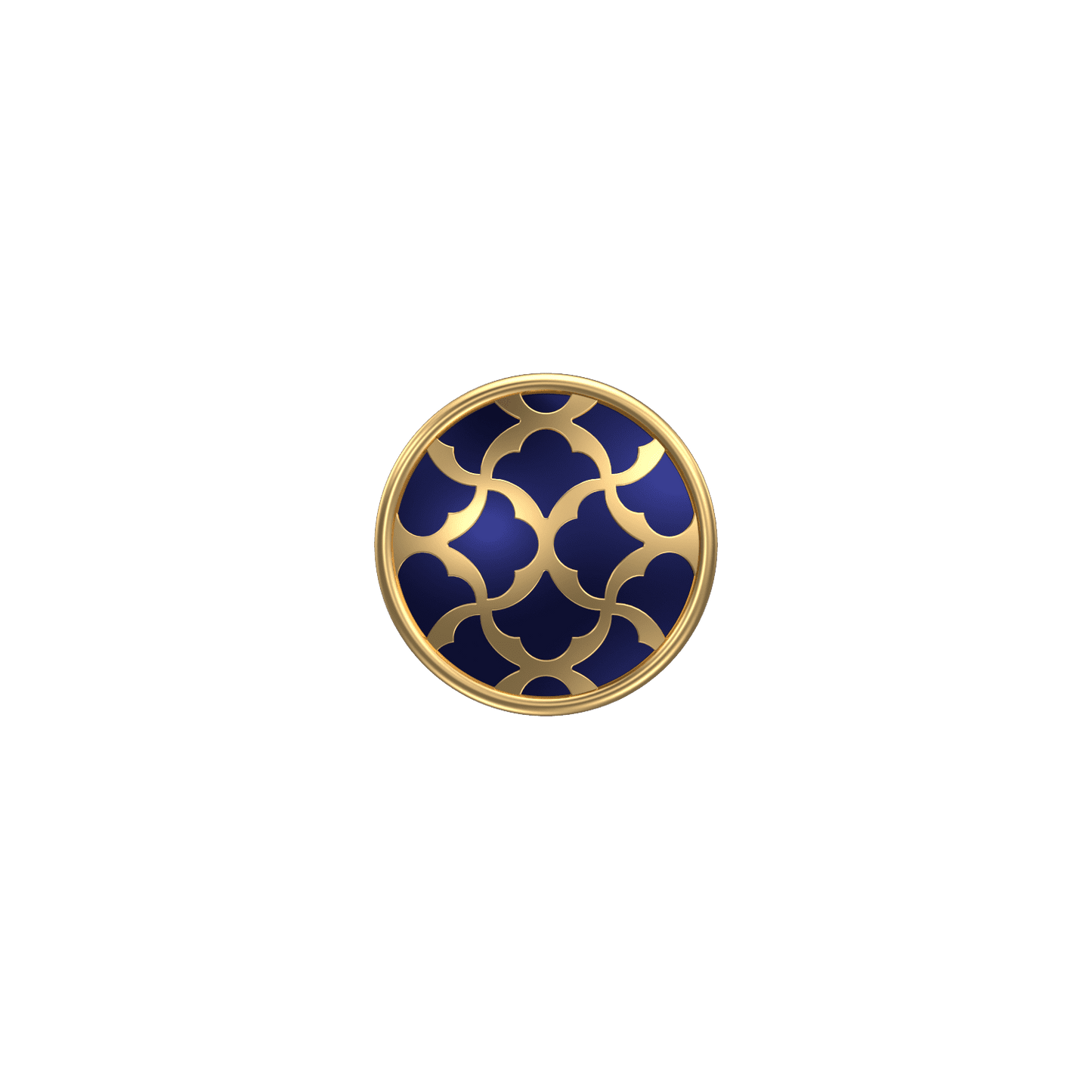 Enchanted, Classic Kurta Button Set with 18kt Gold Plating and Enamel