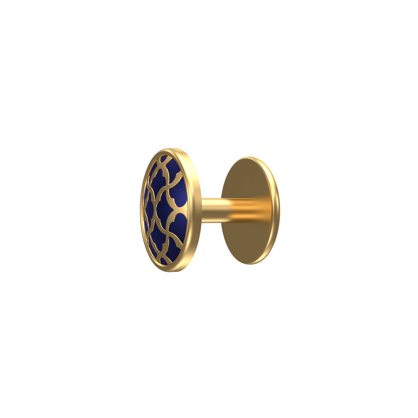 Enchanted, Classic Kurta Button Set with 18kt Gold Plating and Enamel