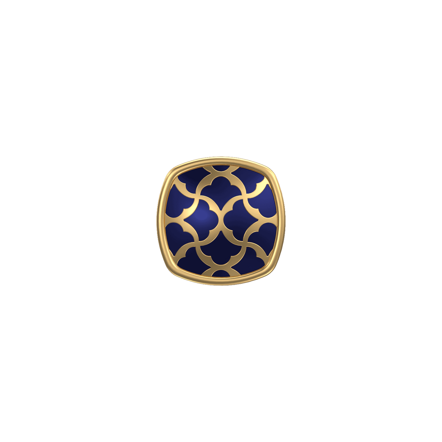 Enchanted, Classic Kurta Button Set with 18kt Gold Plating and Enamel