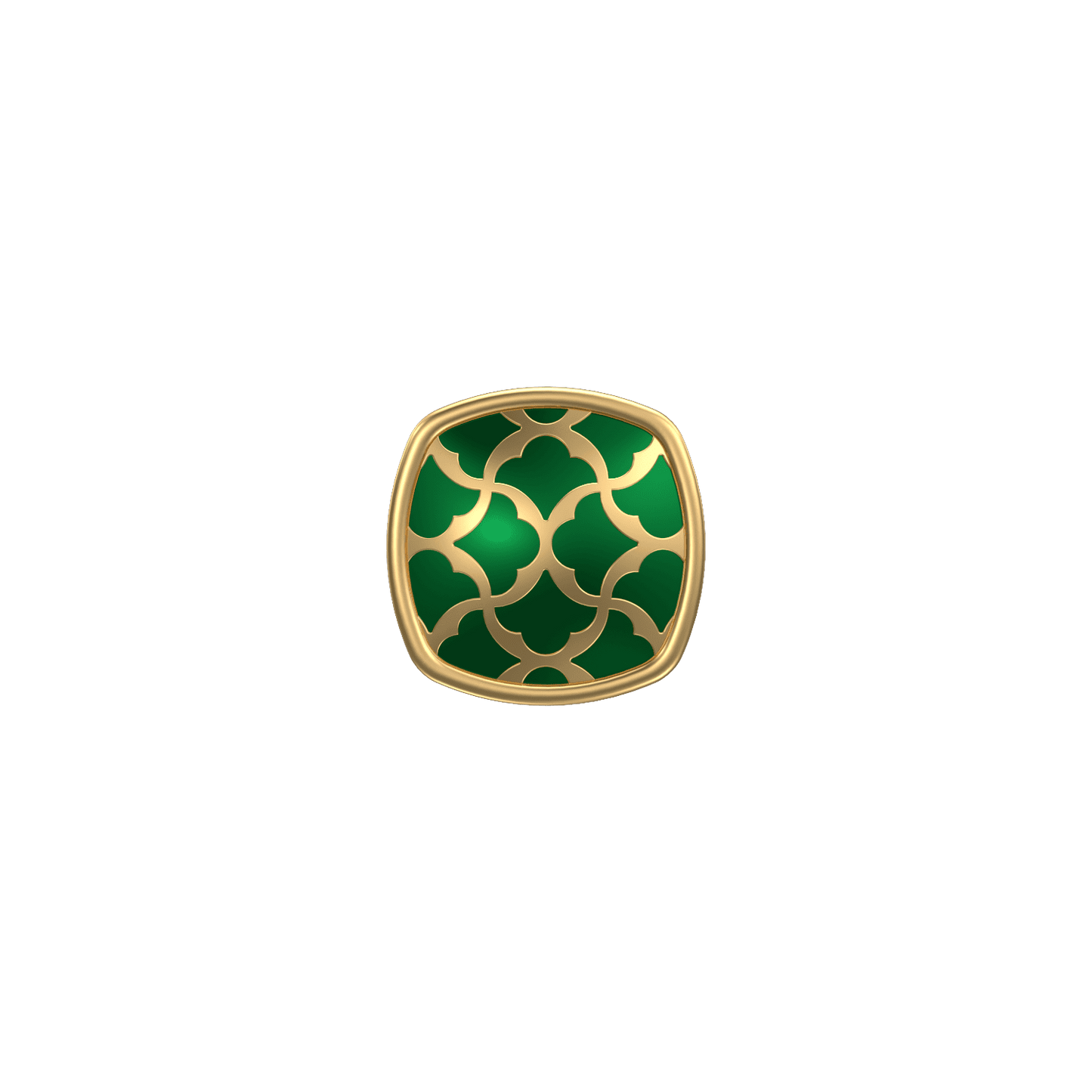 Enchanted, Classic Kurta Button Set with 18kt Gold Plating and Enamel