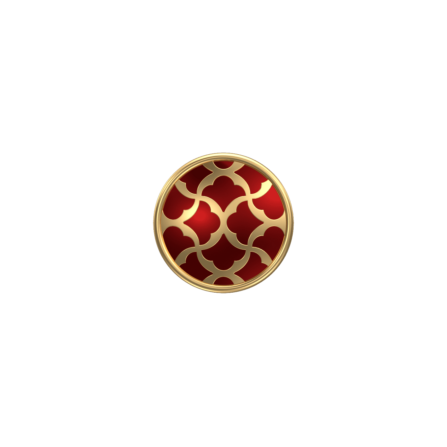Enchanted, Classic Kurta Button Set with 18kt Gold Plating and Enamel