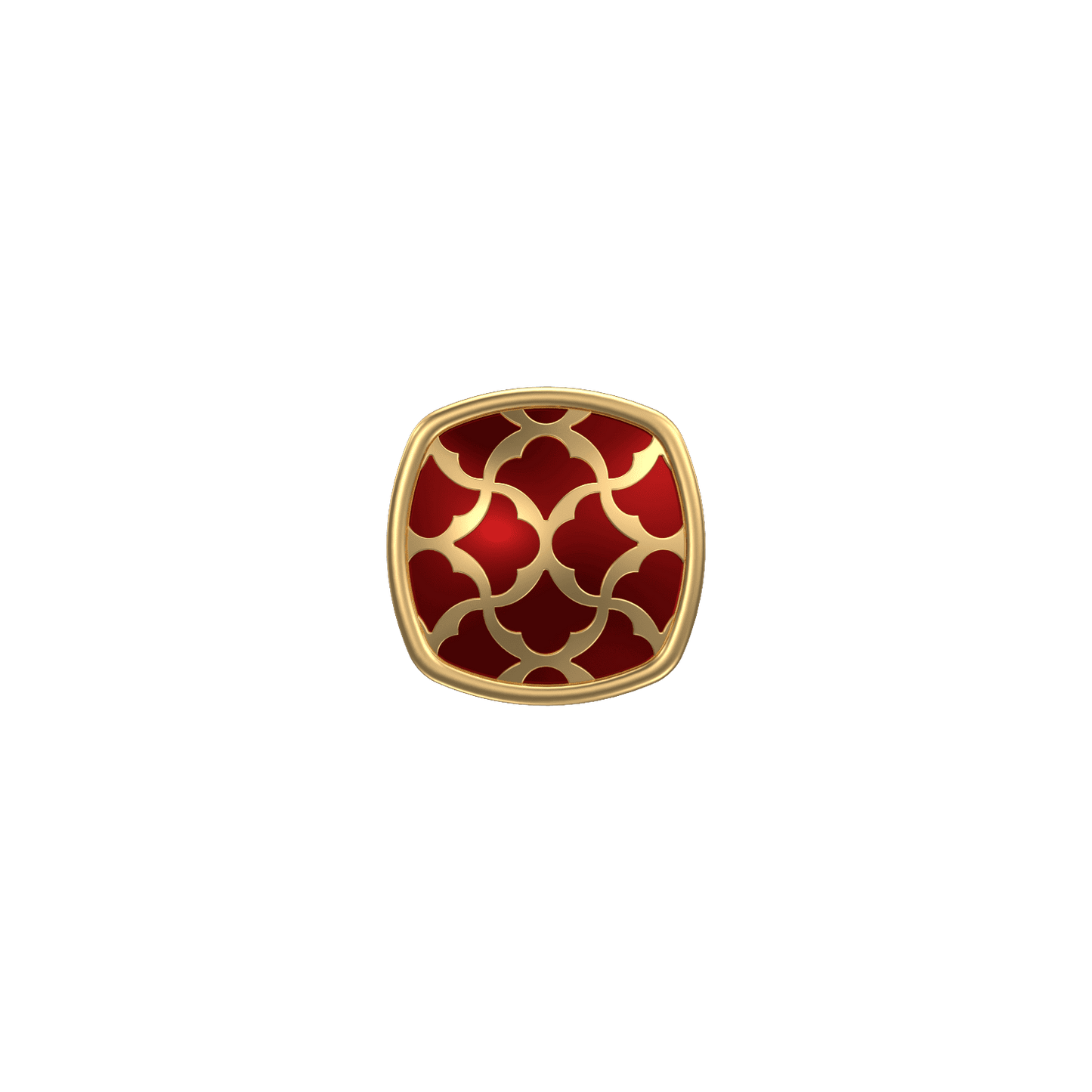 Enchanted, Classic Kurta Button Set with 18kt Gold Plating and Enamel