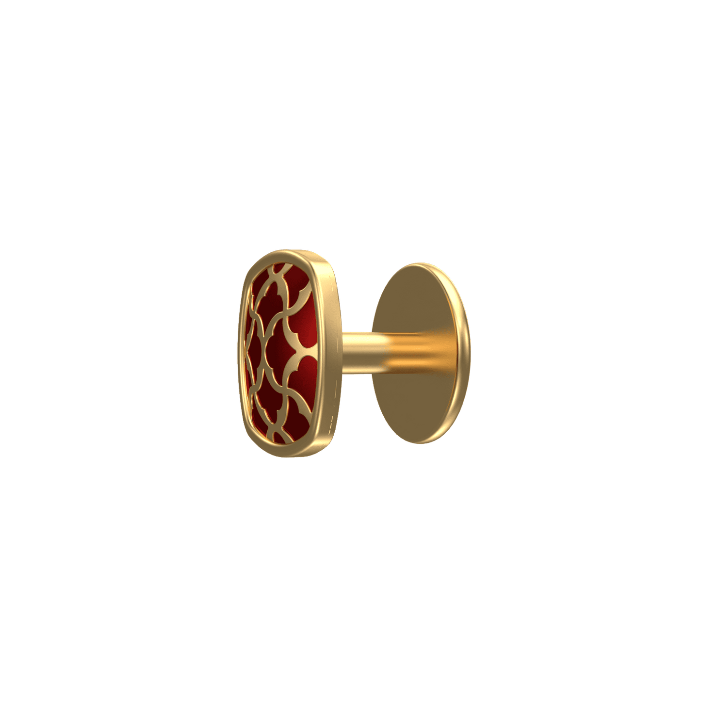 Enchanted, Classic Kurta Button Set with 18kt Gold Plating and Enamel