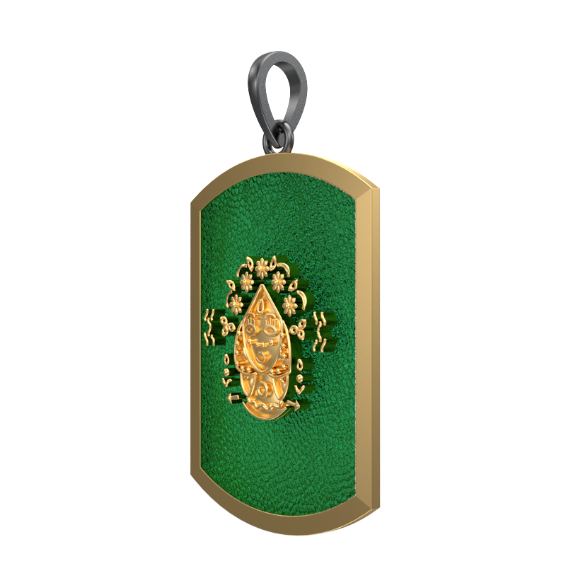 Virgo Zodiac, Constellation Pendant with 18kt Gold Plating & Enamel on Brass.