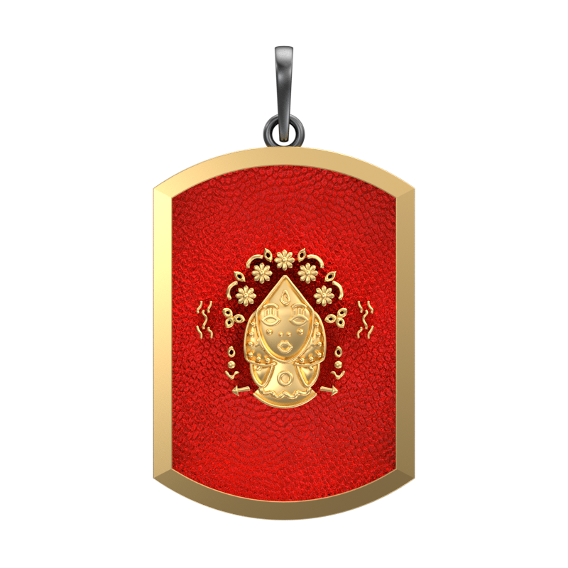 Virgo Zodiac, Constellation Pendant with 18kt Gold Plating & Enamel on Brass.