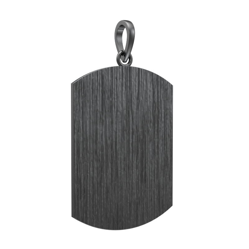 Odin Luxe, Spiritual Pendant with CZ Diamonds, 18kt Gold & Black Ruthenium Plating on Brass.