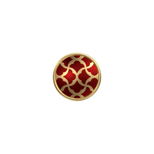 Enchanted, Classic Kurta Button Set with 18kt Gold Plating and Enamel