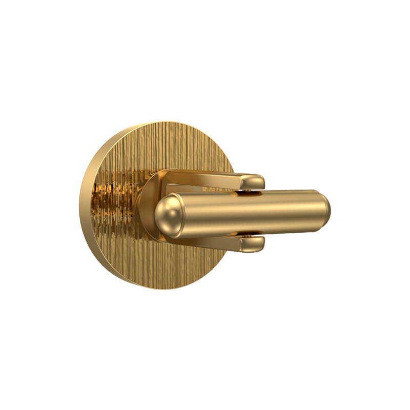 Bloom, Classic Cufflink Set with 18kt Gold Plating and Enamel on Brass.