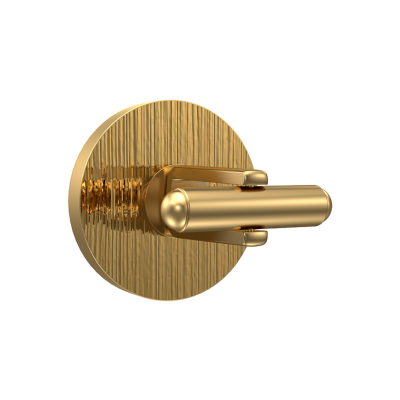 Bloom, Classic Cufflink Set with 18kt Gold Plating and Enamel on Brass.