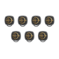 Sagittarius Zodiac Luxe, Constellation Button set with CZ Diamonds, 18kt Gold & Black Ruthenium plating on Brass.