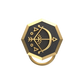 Sagittarius Zodiac, Constellation Button set with 18kt Gold & Black Ruthenium Plating on Brass.