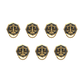 Libra Zodiac, Constellation Button set with 18kt Gold & Black Ruthenium Plating on Brass.
