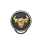 Taurus Zodiac Luxe, Constellation Button set with CZ Diamonds, 18kt Gold & Black Ruthenium plating on Brass.