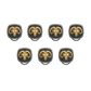Aries Zodiac Luxe, Constellation Button set with CZ Diamonds, 18kt Gold & Black Ruthenium plating on Brass.