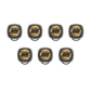 Pisces Zodiac Luxe, Constellation Button set with CZ Diamonds, 18kt Gold & Black Ruthenium plating on Brass.