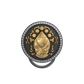 Virgo Zodiac Button set with CZ Diamonds, 18kt Gold & Black Ruthenium plating on Brass.