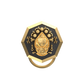 Virgo Zodiac Button set with 18kt Gold & Black Ruthenium Plating on Brass.