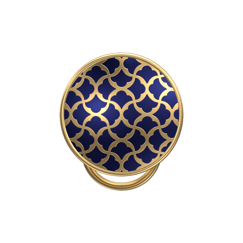 Enchanted, Classic Button Set with 18kt Gold Plating and Enamel on Brass.