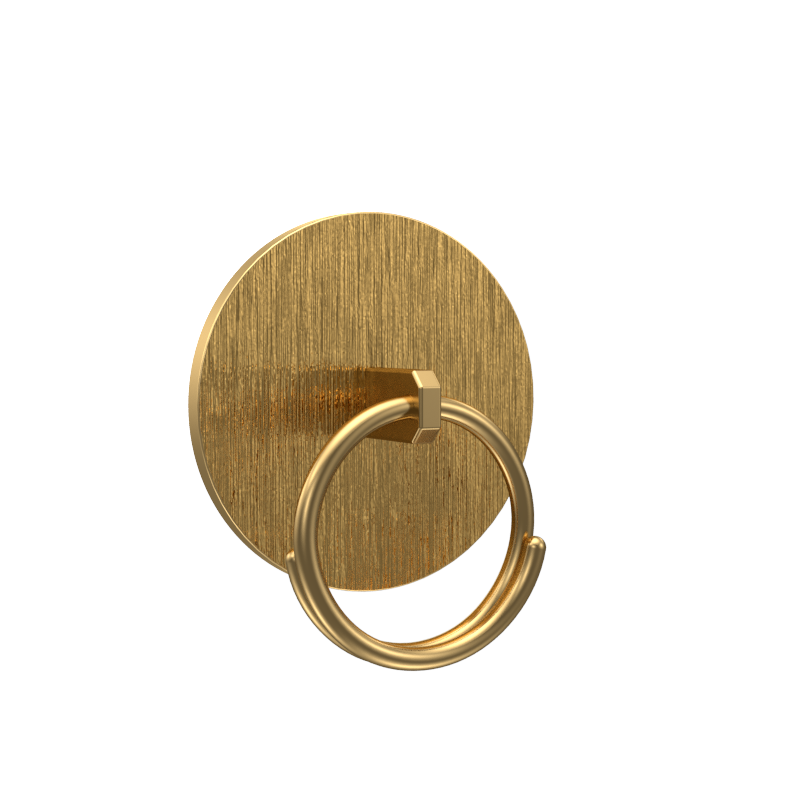 Horse, Wild Button set with 18kt Gold & Black Ruthenium Plating on Brass.
