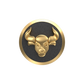 Taurus Zodiac , Constellation Cufflink Set with 18kt Gold & Black Ruthenium Plating on Brass.