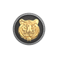Tiger Luxe, Wild Cufflink Set with CZ Diamonds, 18kt Gold & Black Ruthenium Plating on Brass.