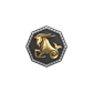 Capricorn Zodiac Luxe, Constellation Cufflink Set with CZ Diamonds, 18kt Gold & Black Ruthenium Plating on Brass.