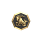 Capricorn Zodiac , Constellation Cufflink Set with 18kt Gold & Black Ruthenium Plating on Brass.