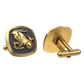 Capricorn Zodiac , Constellation Cufflink Set with 18kt Gold & Black Ruthenium Plating on Brass.