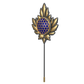 Ornate , Maple Classic   Lapel with 18kt Gold & Black Ruthenium Plating and Enamel on Brass.